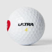 あなたは私と結婚してくれますか オーダーメイドのプロポーズグッズ ゴルフボール (ロゴ)