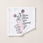 あなたは私にとってとても優しいベビーベアバスタオルセット バスタオルセット (ウォッシュタオル)