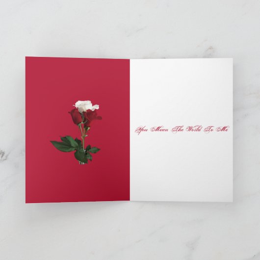 あなたは私にとって世界そのものなのよ カードをくれたキッドへ カード (内部)