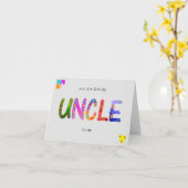 あなたは私にとって叔父のようなハッピーバースデー カード (黄色い花)