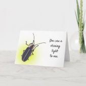 あなたは私には明輝くるい人です、稲妻・バグ・ライト カード (正面)