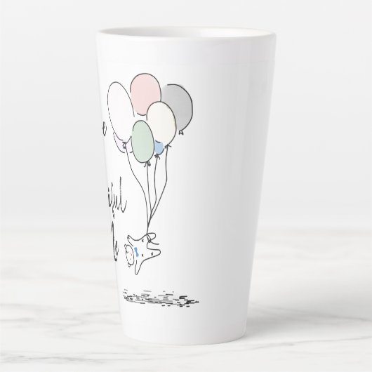 あなたは私には美しい カフェラテマグ (正面)