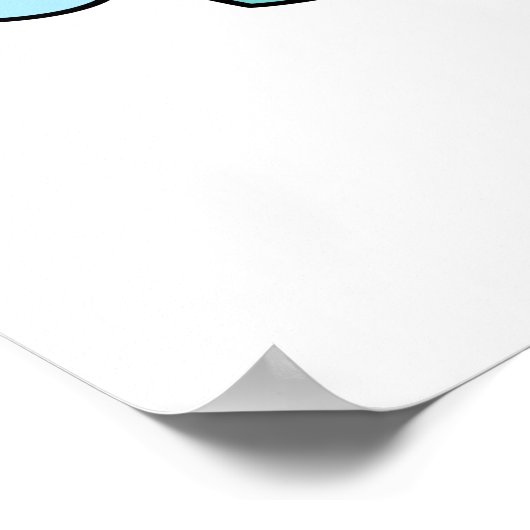 あなたは私にラテのコーヒおもしろいーパンだ ポスター (角)