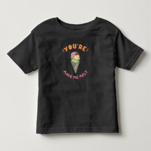 あなたは私に夏のアイスクリームを溶かさせるおもしろい トドラーTシャツ