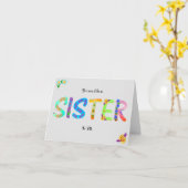 あなたは私に妹のように – ハッピーバースデー カード (黄色い花)