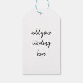 あなたは私に感じクリスマスワインをダフルおもしろいワインを ギフトタグ (裏面)