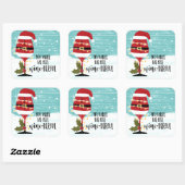 あなたは私に感じクリスマスワインをダフルおもしろいワインを スクエアシール (シート)