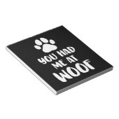 あなたは私に犬の贈り物をさせた ノートパッド (アングル)