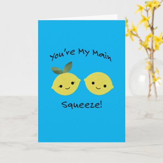 あなたは私のいちばん大切な人（レモン）なのよ カード (黄色い花)