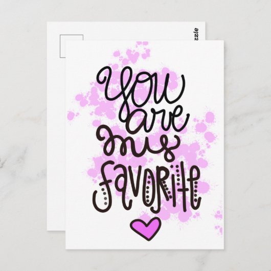 あなたは私のお気に入りのです。 ポストカード (正面/裏面)