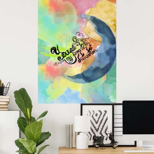 あなたは私のお気に入りのインクウォーター引用文 ポスター (ホームオフィス)