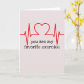 あなたは私のお気に入りのエクササイズバレンタインデー カード (黄色い花)
