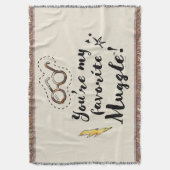 あなたは私のお気に入りのマグル™ スローブランケット (正面縦)