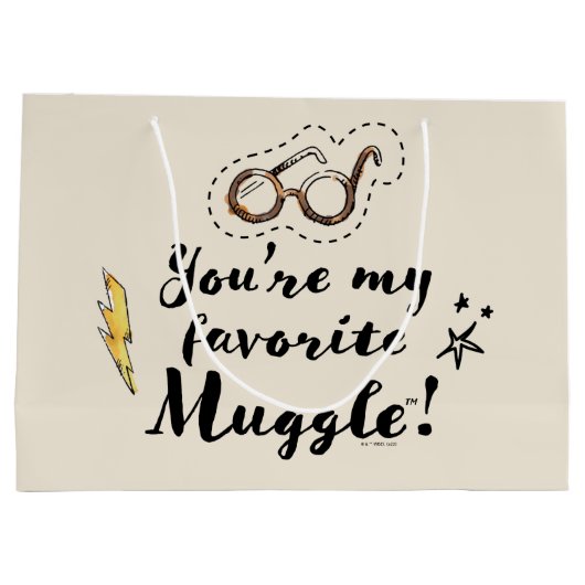 あなたは私のお気に入りのマグル™ ラージペーパーバッグ (裏面)