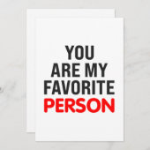 あなたは私のお気に入りの人だ シーズンカード (正面/裏面)