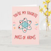 「あなたは私のお気に入りの原子の塊」 カード (黄色い花)