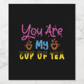 あなたは私のお茶のバレンタイン ワインラベル (シングルラベル)