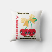 あなたは私のさくらんぼ最高の友達 クッション (裏面)