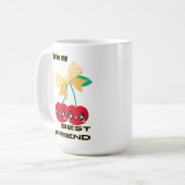 あなたは私のさくらんぼ最高の友達 コーヒーマグカップ (正面左)