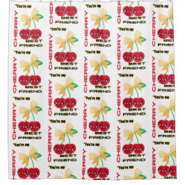 あなたは私のさくらんぼ最高の友達 シャワーカーテン