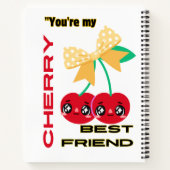 あなたは私のさくらんぼ最高の友達 ノートブック (裏面)