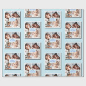 あなたは私のすべての写真のコラージュの青 ラッピングペーパー (フラット)