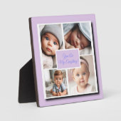 あなたは私のすべての写真コラージュ、薄紫プラーク フォトプラーク (正面)