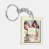 あなたは私のすべての黄色の写真コラージュ キーホルダー (正面左)