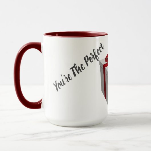 あなたは私のための完璧な贈り物2トーンのコーヒーマグ マグカップ (左)