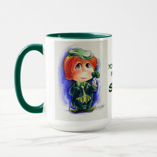 あなたは私のアイリッシュアイスマイルマグを作る マグカップ (左)