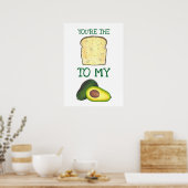 あなたは私のアボカドのグルメ愛に乾杯 ポスター (キッチン)