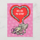 あなたは私のカブの代わりになるバおもしろいレンタイン猫 シーズンポストカード (正面)