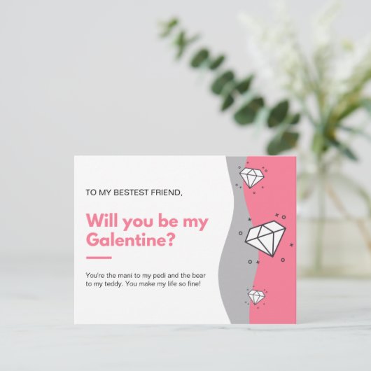 あなたは私のガレンティンになるの? ポストカード (スタンド正面)