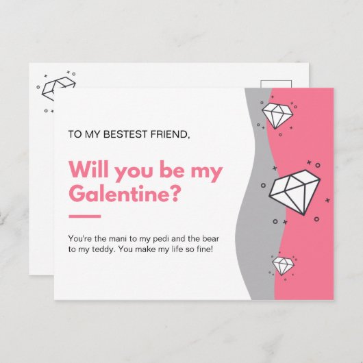 あなたは私のガレンティンになるの? ポストカード (正面/裏面)