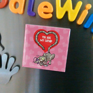 あなたは私のキャッおもしろいプ・バレンタインの猫漫画だ マグネット