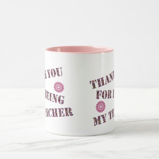 あなたは私のクラスの感謝を先生してくれてありがとう マグカップ (中央)
