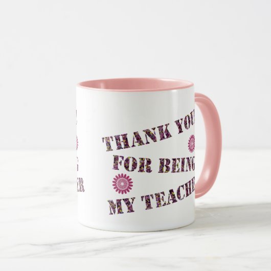 あなたは私のクラスの感謝を先生してくれてありがとう マグカップ (正面右)