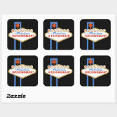 あなたは私のグロムスマンラスベガスのサインのステッカーになるだろうか スクエアシール (シート)