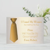 あなたは私のグロムスマン金ゴールドとホワイトタイになる 招待状 (スタンド正面)