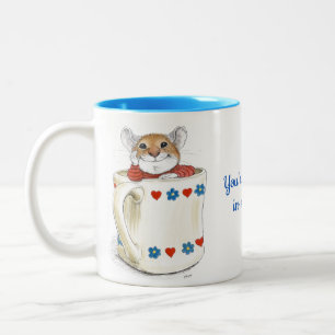 "あなたは私のコーヒーのクリーム"マウスのマグ ツートーンマグカップ