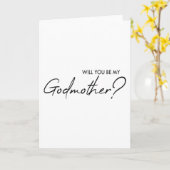 あなたは私のゴッドマザーになりますか？ カード (黄色い花)
