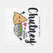 あなたは私のサモサフリースブランケット フリースブランケット (正面(横))