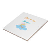 あなたは私のサンシャインイエローオレンジの太陽の光の雲 タイル (側面)