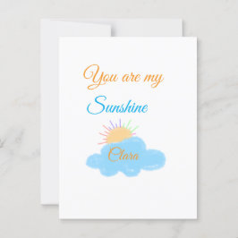 あなたは私のサンシャインイエローオレンジの太陽の光の雲 ポストカード