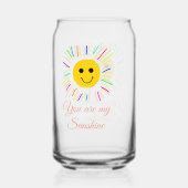 あなたは私のサンシャインイエローオレンジの太陽の光を追加nam ガラス缶 (裏面)