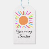 あなたは私のサンシャインイエローオレンジの太陽の光を追加nam ギフトタグ (裏面)