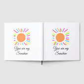 あなたは私のサンシャインイエローオレンジの太陽の光を追加nam ゲストブック (全面)