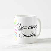 あなたは私のサンシャインイエローオレンジの太陽の光を追加nam コーヒーマグカップ (正面右)