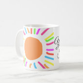 あなたは私のサンシャインイエローオレンジの太陽の光を追加nam コーヒーマグカップ (正面左)