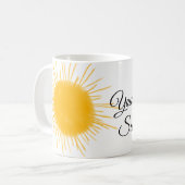 あなたは私のサンシャインイエローオレンジの太陽の光を追加nam コーヒーマグカップ (正面左)